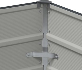 vidaXL Γλάστρα Ανθρακί 100 x 50 x 45 cm Επικαλυμμένος Χάλυβας