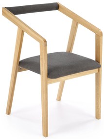 AZUL 2 chair, natural oak / grey DIOMMI-60-24932