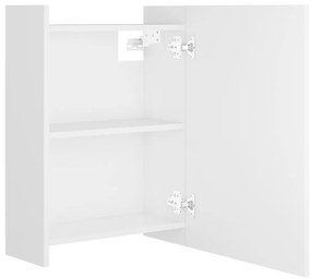 vidaXL Καθρέφτης Μπάνιου Λευκός 62,5 x 20,5 x 64 εκ. από Επεξ. Ξύλο