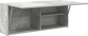 vidaXL Ντουλάπι τοίχου μπάνιου Μπετόν Γκρι 100x25x40 cm
