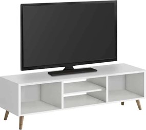 Έπιπλο τηλεόρασης Loren λευκό 120x30x40εκ