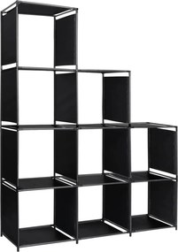 vidaXL Ραφιέρα Σκάλα Προβολής 130 x 45 x 170 εκ. Υφασμάτινη