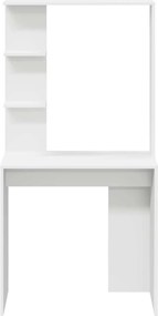 vidaXL Γραφείο Λευκό Επεξεργασμένο Ξύλο 78,5 x 37 x 154,5 εκ