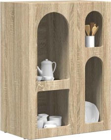 vidaXL Πλαϊνό γραφείο Δρύς Sonoma 59 x 35 x 80.5 εκ.