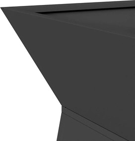 vidaXL Γλάστρα Πυλώνας Μαύρο 40 x 40 x 100 cm