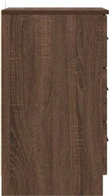 vidaXL Κομοδίνο Καφέ δρυς 38 x 38 x 66 εκ Επεξεργασμένο ξύλο