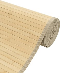 vidaXL Χαλί Ορθογώνιο Φυσικό 100 x 400 εκ. Μπαμπού