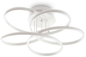 Φωτιστικό Οροφής-Πλαφονιέρα Karol 227825 65x18cm LED 78W 4000K White Ideal Lux