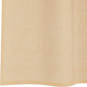 vidaXL Κουρτίνες Voile με τσέπες ράβδου 2 τεμάχια Χρώμα Άμμου