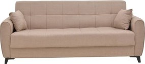Σετ σαλονιού Lincoln 2τεμ ύφασμα σε μπεζ απόχρωση 225x75x85 εκ.