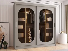 Ντουλάπα Bahrajn 200 συρόμενη-Cashmere