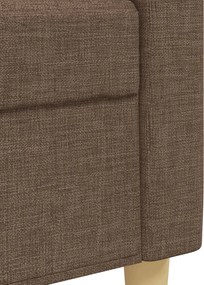 vidaXL Σετ Σαλονιού 3 Τεμαχίων Καφέ από Ύφασμα Μικροϊνών