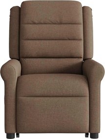 vidaXL Πολυθρόνα Ηλεκτρική Ανακλινόμενη Ανύψωση Σκ. Καφέ Υφασμάτινη