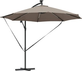 vidaXL Ομπρέλα ηλίου 294 x 294 x 248 cm Πολυεστέρας και Αλουμίνιο
