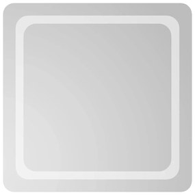vidaXL Καθρέφτης Μπάνιου με LED 60x60 εκ.