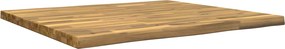 vidaXL Επιφάνεια Τραπεζιού Live Edge 100 x 80 x 3,2 cm Ορθογώνιος