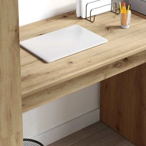 VidaXL Γραφείο Artisan Oak 113 x 54 x 120 cm Επεξεργασμένο Ξύλο
