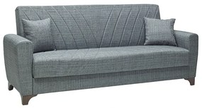 Καναπές-Κρεβάτι Τριθέσιος RENATA Γκρι Ύφασμα 220x88x94cm
