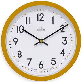 Ρολόι Τοίχου Elstow ACCTIM22841 20x4,2cm Mustard Acctim Πλαστικό