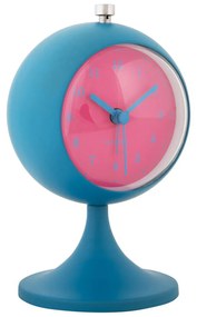 Ρολόι Επιτραπέζιο (Φ9x14.2) - Ξυπνητήρι Karlsson Funky Retro B.Blue