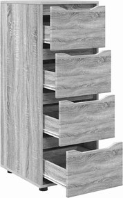 vidaXL Ντουλάπι αποθήκευσης Γκρίζο Σονομα 40 x 48 x 105 εκ