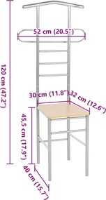 vidaXL Καρέκλες Καλόγεροι 2 Τεμ. από Μέταλλο