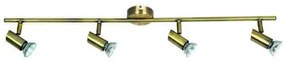 Σποτ Φωτιστικό Τοίχου Μεταλλικό σε Brass 4XGU10 9076-4Φ-Οξυντέ Inlight-9076-4Φ-Οξυντέ-Ορείχαλκος 9076-4Φ-Οξυντέ