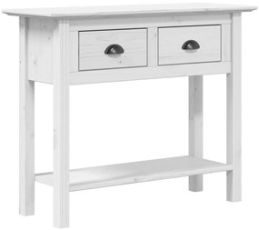vidaXL Τραπέζι Κονσόλα BODO Λευκό 91x35x74 εκ. Μασίφ Ξύλο Πεύκου