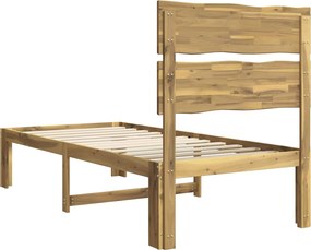vidaXL Μονό Κρεβάτι με Κεφαλάρι ROSTOCK Λευκό 100 x 200 cm