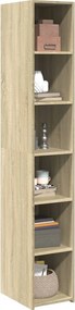 vidaXL Ντουλάπι Sonoma δρυς 30x41x185 εκ. από Επεξεργασμένο Ξύλο