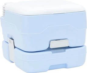 vidaXL Σετ Τουαλέτας Κάμπινγκ 2 pcs Μπλε και άσπρο