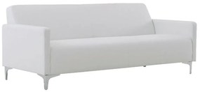 Καναπές 3-Θέσιος Style Ε948,31 K/D Pu Άσπρο 164x71x72 cm Τεχνόδερμα