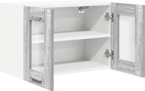 vidaXL Κρεμαστό ντουλάπι Γκρίζο Σονομα 60 x 31 x 40 εκ
