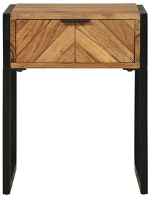 vidaXL Κομοδίνο 40x35x50 εκ Μασίφ ξύλο ακακίας