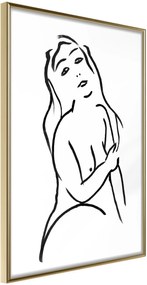 Αφίσα - Shape of a Woman - 20x30 - Χρυσό - Χωρίς πασπαρτού