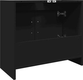 vidaXL Ντουλάπι Νιπτήρα Μαύρο 63x29x55 εκ. Επεξεργασμένο Ξύλο