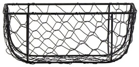 Καλάθι Αποθήκευσης TAK118 23x15x9cm Black Espiel Metal