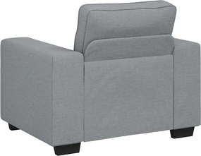 vidaXL Πολυθρόνα Ανοιχτό Γκρι 100 x 77 x 82 εκ. Ύφασμα