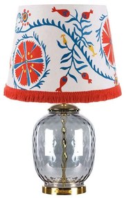 Φωτιστικό Επιτραπέζιο Viragos-Chelsea Clear-Multi MindTheGap Glass, Fabric