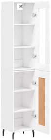 vidaXL Ντουλάπι Λευκό 34,5 x 34 x 180 εκ. από Επεξεργασμένο Ξύλο