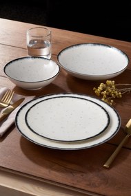 Dinner Set (24 Pieces) GBSATN24KY458SYH Black
White