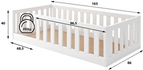 Κρεβάτι παιδικό Bellissimo-Leuko-80 x 160