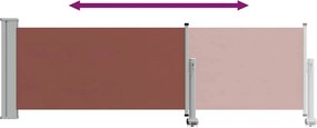 vidaXL Σκίαστρο Πλαϊνό Συρόμενο Βεράντας Καφέ 80 x 300 εκ.