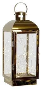 Lanterne DKD Home Decor Χρυσό Ανοξείδωτο ατσάλι 15 x 14 x 36 cm