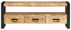vidaXL Έπιπλο Τηλεόρασης 120 x 30 x 45 εκ. από Μασίφ Ξύλο Μάνγκο