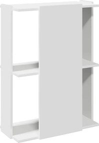 vidaXL Βιβλιοθήκη 3 επιπέδων Λευκό 60x30x80 cm Ξύλινη κατασκευή