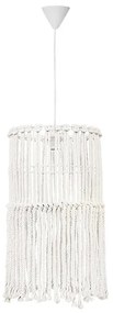 Φωτιστικό Οροφής Μονόφωτο Heronia Macrame 03 Handmade 31-1066 Rope/White