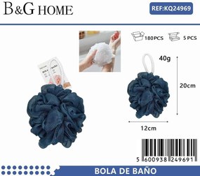 Σφουγγάρια μπάνιου δίχτυ σε σετ 6Χ - Blue - 24969
