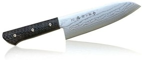 Μαχαίρι Santoku Gai F-1351 17cm Από Δαμασκηνό Ατσάλι Silver-Black Tojiro Ανοξείδωτο Ατσάλι