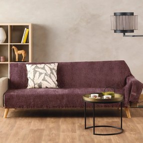 Ριχτάρι Tessuto 43 Mauve Kentia Τριθέσιο 180x300cm Acrylic,Cotton,Polyester